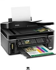 Epsom Workforce615 Wireless Color Inkjet All-in-One Printer, Copier,Fax, Scanner