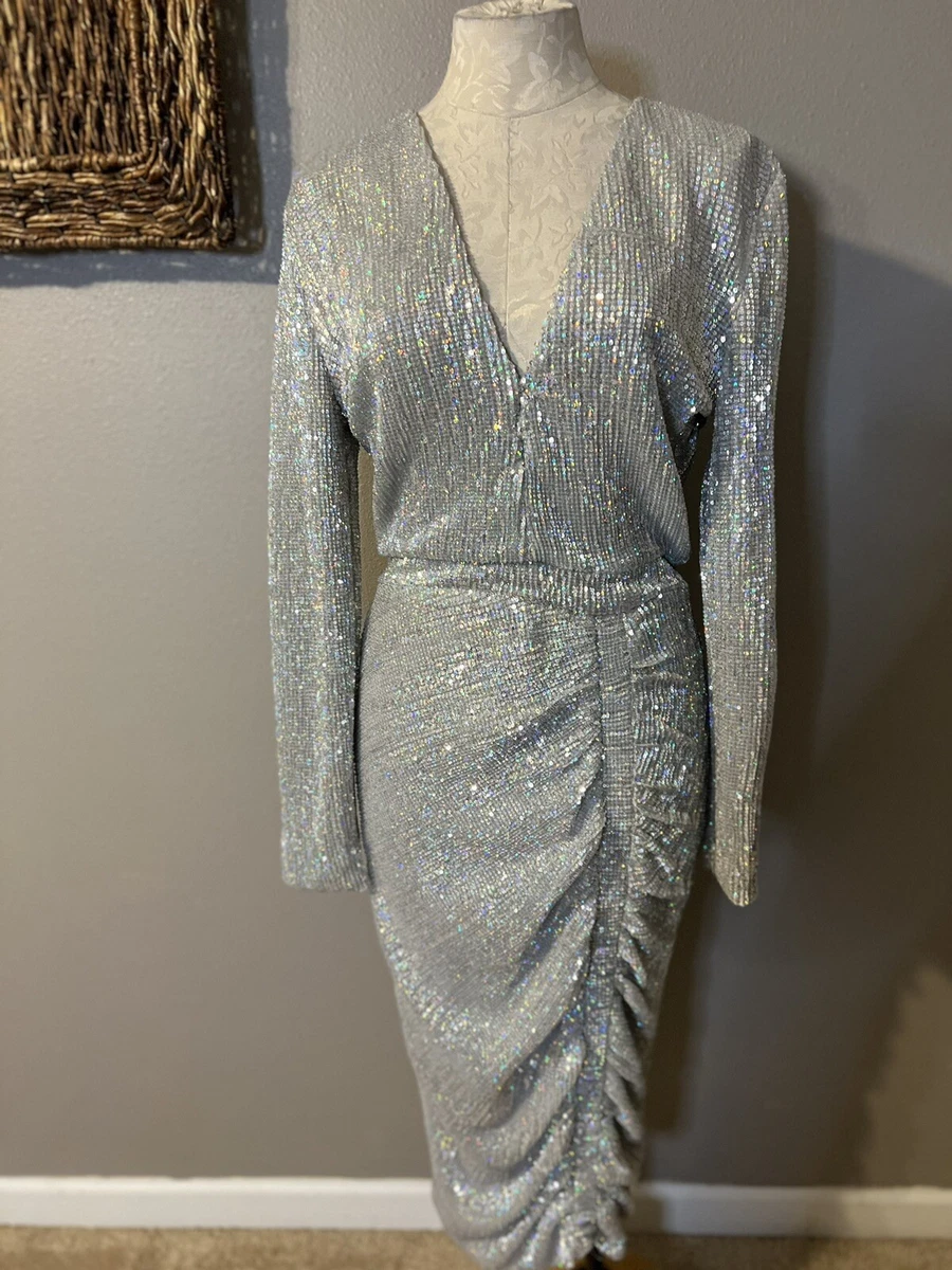 Lavish alice cheap silver dress