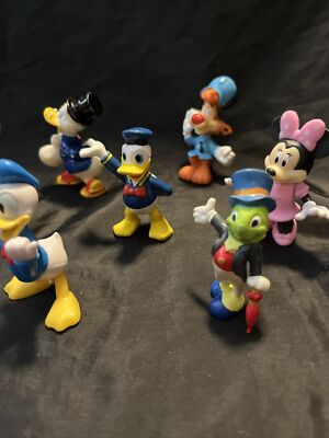 Vintage Lot of 14 Walt Disney Productions Figures - Mickey Mouse