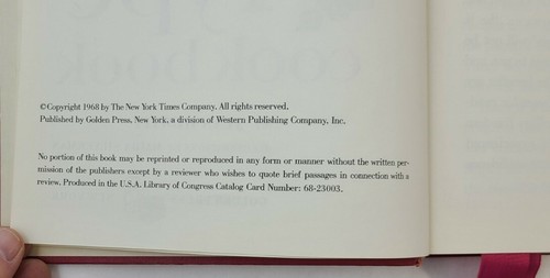 New York Times Compilation Large Type Cookbook 1968 Golden Press - Picture 5 of 10