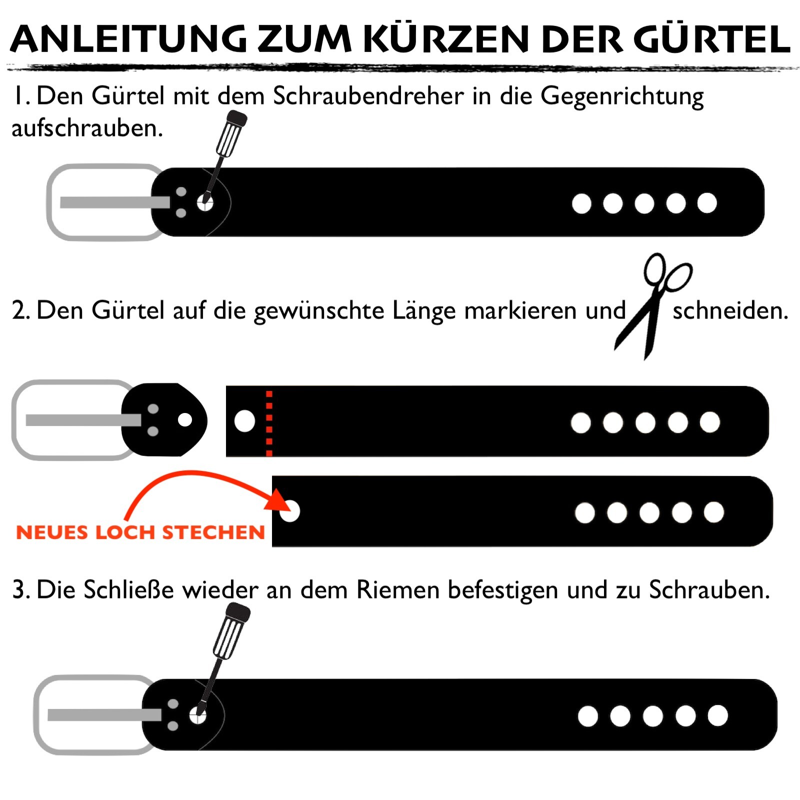 Gürtel Deutsche Herstellung Frentree Ledergürtel Made In Germany - , 3cm Breit Für Damen & Herren Schwarze Schnalle