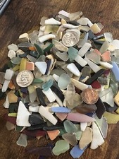 Bulk Multiple Colors, Sizes, Shapes Sea Glass And Pottery 190