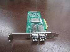Lot of 2 Dell Qlogic QLE2562-DEL Dual-Port 8GB Fibre Channel HBA 6T94G w/ SFPs
