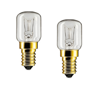 2er Set Backofenlampe 40 Watt 300°C E14 Leuchtmittel für Backöfen, Mikrowelle