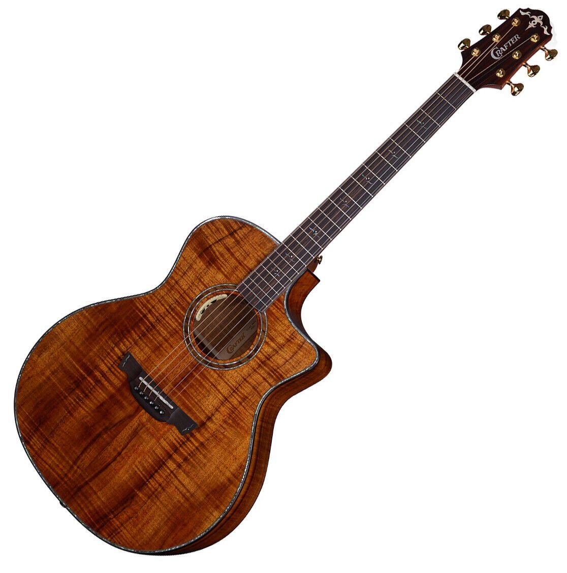 Crafter KGLXE-9000 Koa LX G-9000c All Solid GA Acoustic