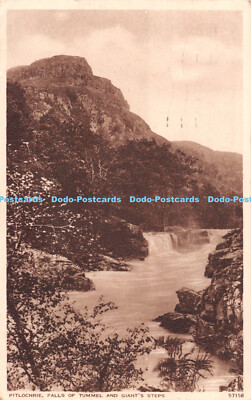 R516179 Pitlochrie Falls of Tummel and Giant Steps Photochrom 1948