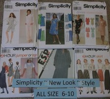 Simplicity Patterns W  All Patterns are Size 6-10        Listing 1135