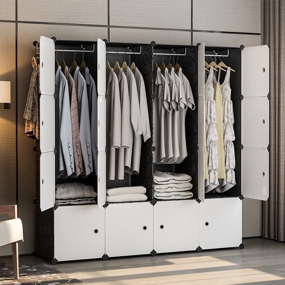 Black wardrobe sale dresser