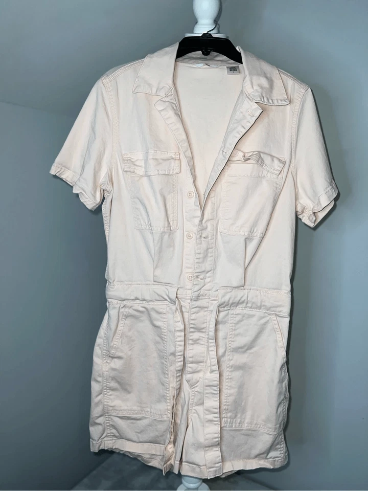 Women’s Peach Levi’s Romper Medium Cotton Blend - Image 3 of 4