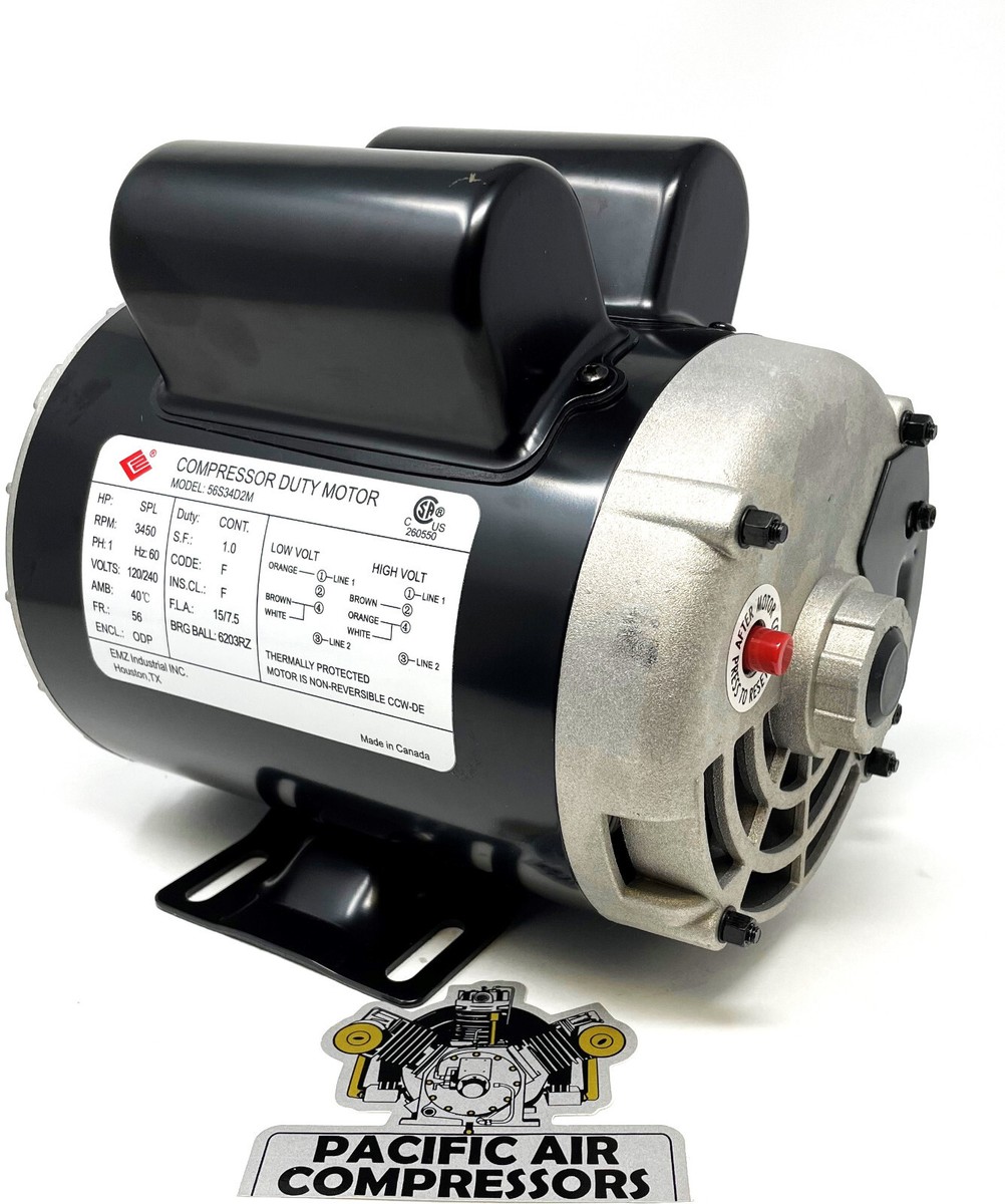 MC015502AV MC019800SJ CAMPBELL HAUSFELD REPLACEMENT MOTOR 120/240V