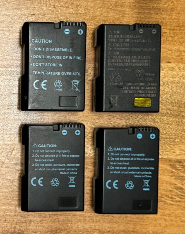 Used Nikon Battery Charger MH24 PLUS 4 Used Nikon ENEL14 (or type