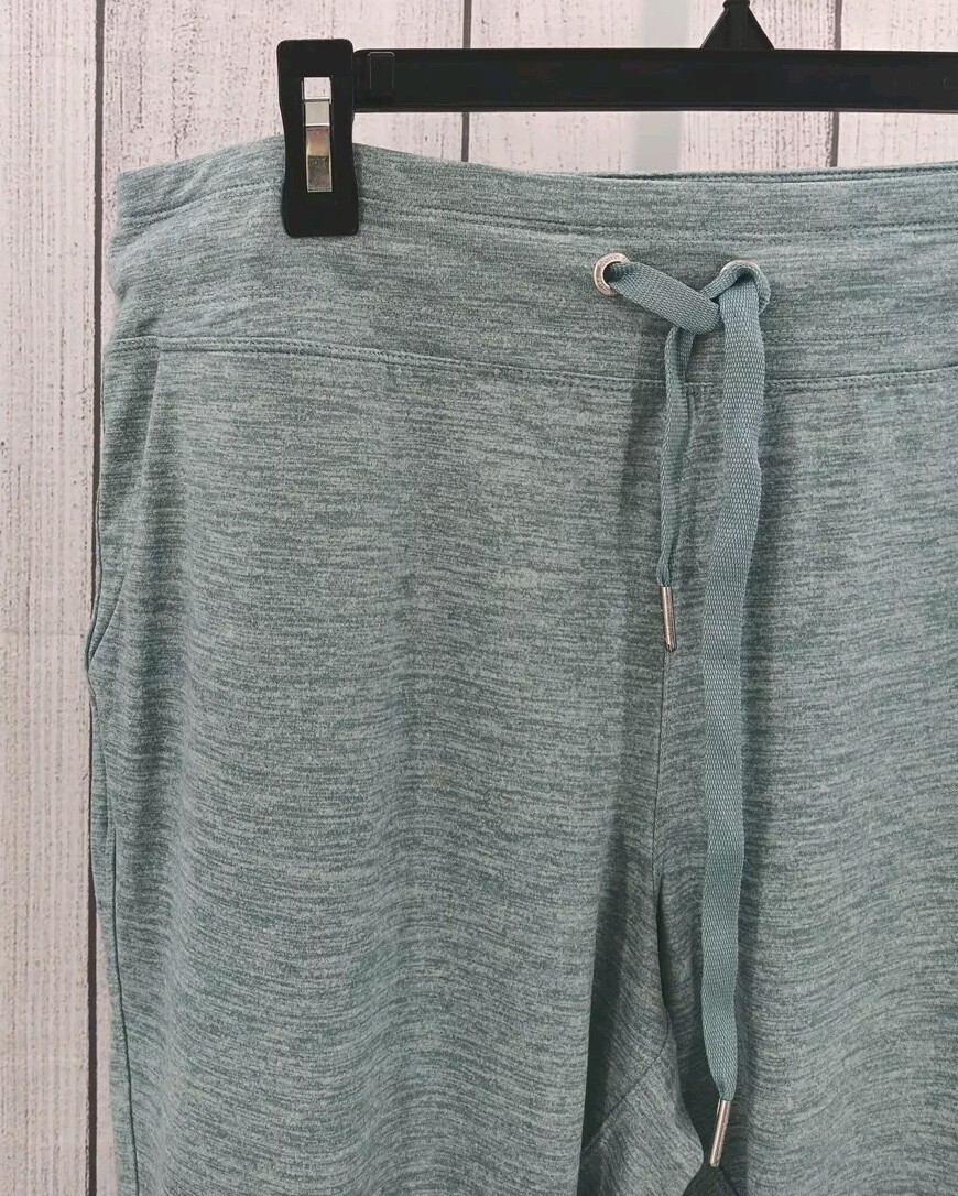 Calvin Klein Women's Slim Fit Joggers High-Low Cuffs Sea Glass Size XL (AD6-4) thumbnail 3