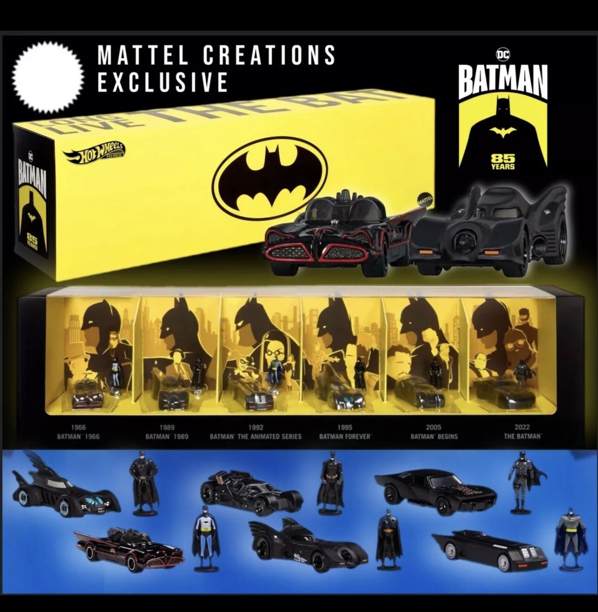 Hot Wheels Batman Batmobile 2024 SDCC Collector Set Mattel