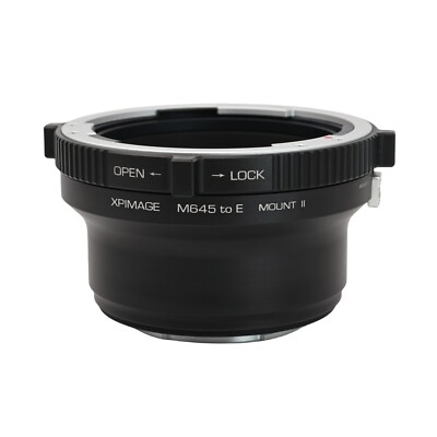 XPimage Locking Lens Adapter for Mamiya 645 M645 Lens to for Sony E mount Camera