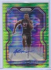 KENNETH MURRAY 2020 PANINI PRIZM GREEN PULSAR PRIZM ROOKIE AUTO RC #327