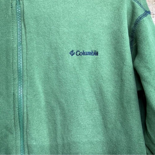 Columbia Green Bomber Preppy Zip Jacket Youth Boy's Size Large - Picture 2 of 5