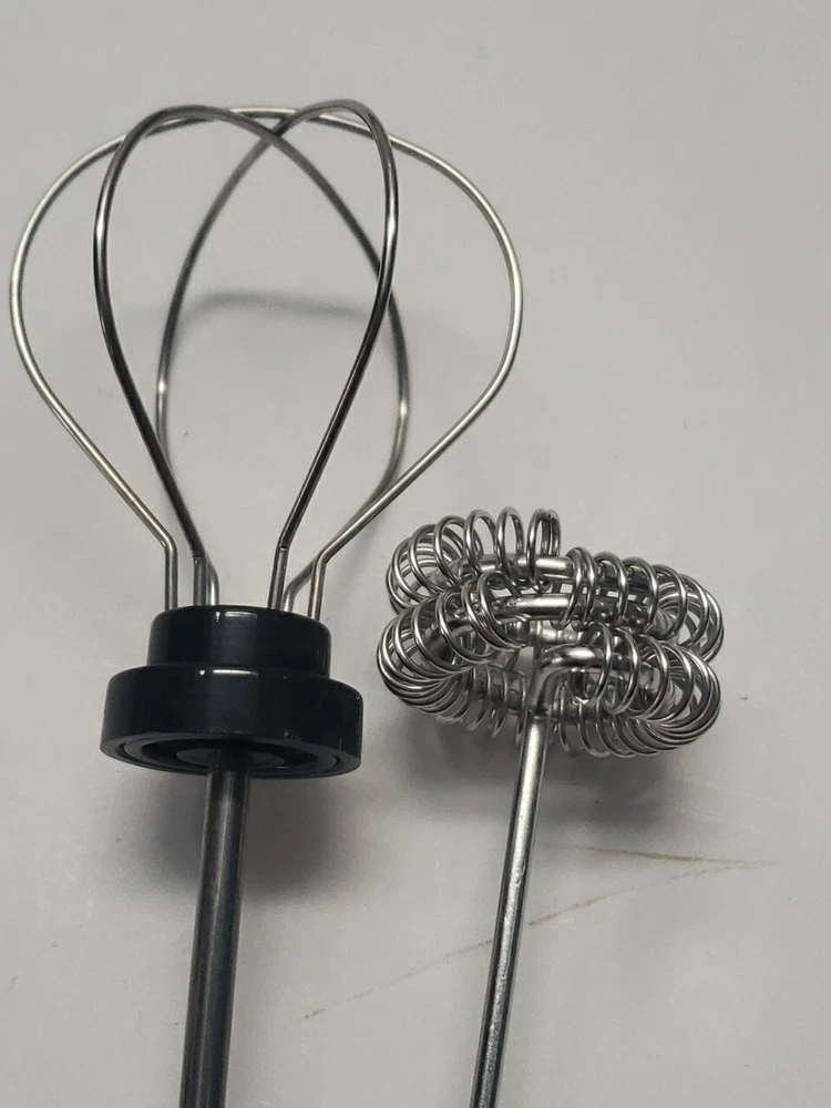Milk Frother Electric Handheld Double Whisk Foam Coffee Rechargeable Foodville