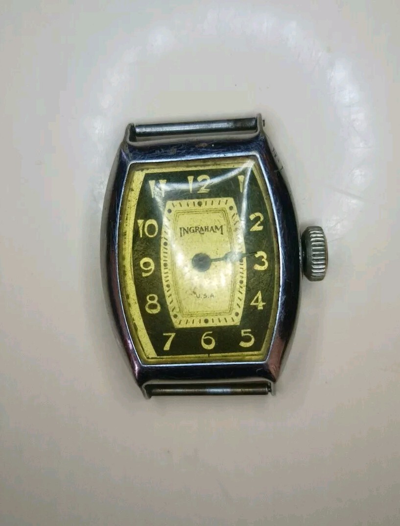 Vintage Ingraham USA Mechanical Wind-Up Watch
