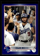 2022 Topps Royal Blue #505 High Five Highway CC, CL