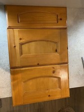 SOLID GOLDEN PINE KITCHEN UNIT DRAWER SET  2 AT 450 X 280 + 1 AT 450 X 160 DX687