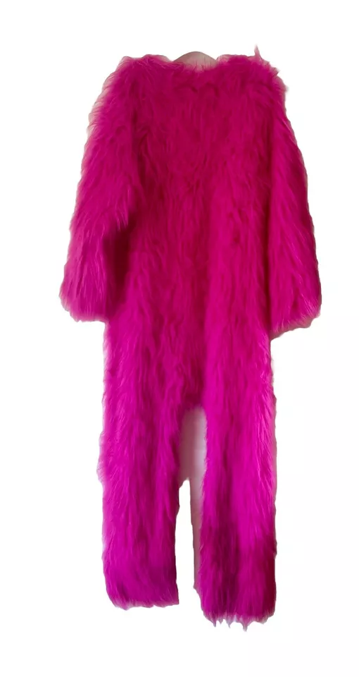 Pink Gorilla Ape Monkey Suit Halloween Dress Up Cosplay Adult Men Women Costume - Image 2 of 4