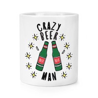 VerrüCkte Bier Mann Stars Makeup Pinsel Bleistift Topf Lustiger Witz Drunk Vater