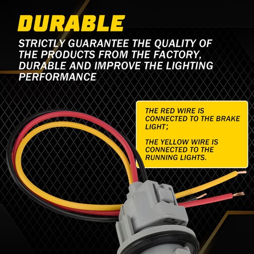 Headlight Signal Turn Bulb Socket Wire Harness Set For Toyota Prius C 2015-2019 - Picture 6 of 8