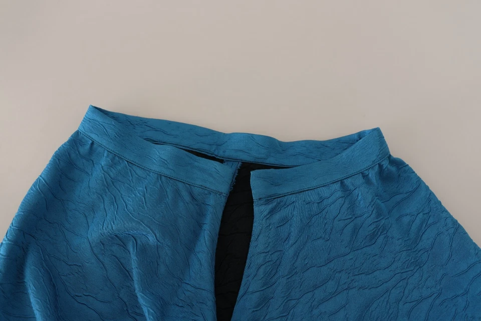 RED VALENTINO Skirt Blue High Waist A-line Pleated Knee Length IT40/US6/S $400 - Image 4 of 4