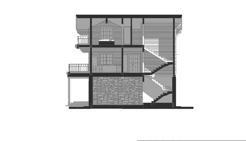 MODERN LOG HOUSE KIT #LH-190 ECO FRIENDLY WOOD PREFAB DIY BUILDING CABIN HOME - thumbnail 10