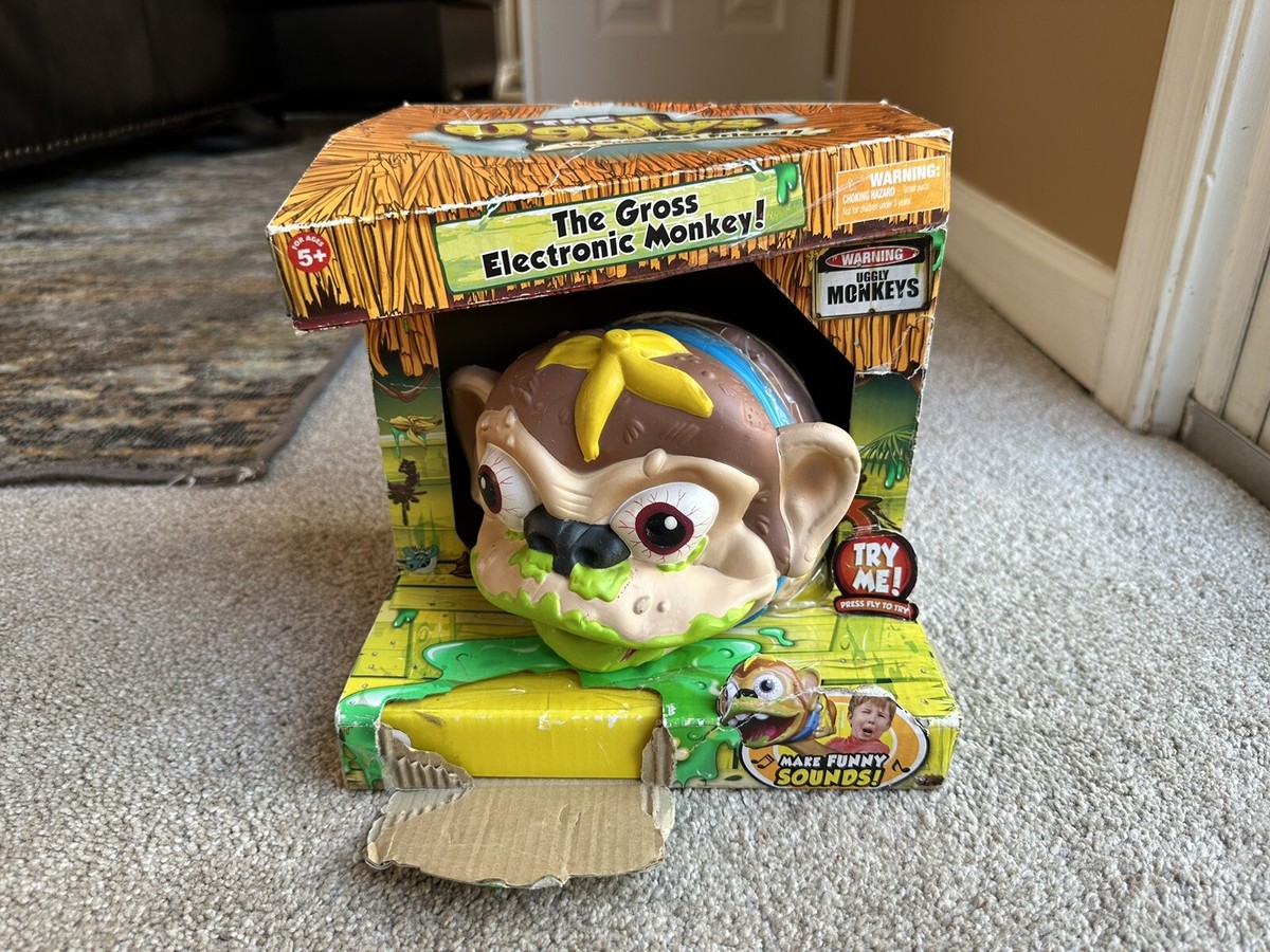 THE UGGLYS BROWN MONKEY HAND PUPPET GROSS ELECTRONIC SOUNDS MISB