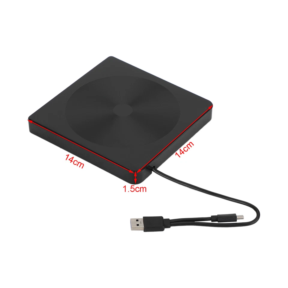 Portable Brenner USB 3.0 External DVD  Drive BD Player Read/Write IN 1 - Bild 2 von 4