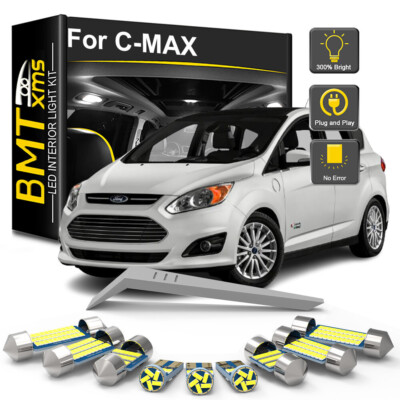 LED Interior Light Bulbs Map Dome For Ford C-MAX 2008-2015 2016 2017 2018 2019