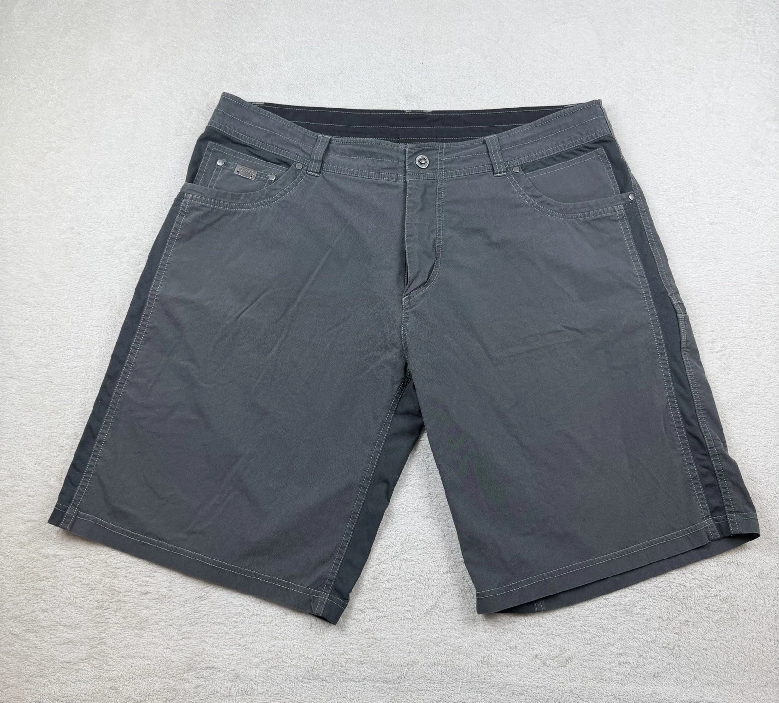 Kuhl Shorts Men 40 Gray Radikl Patent Pending Hiking Outdoors Trail Utility