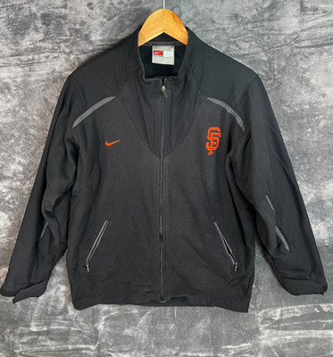 Nike San Francisco Giants Full Zip Jacke Schwarz MLB SF Logo Größe Small