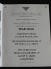 10/5/01 REMY BOURNE AUCTON CATALOG * LAURESE BYRD KATEN LIBRARY * NUMISMATIC — photo 2