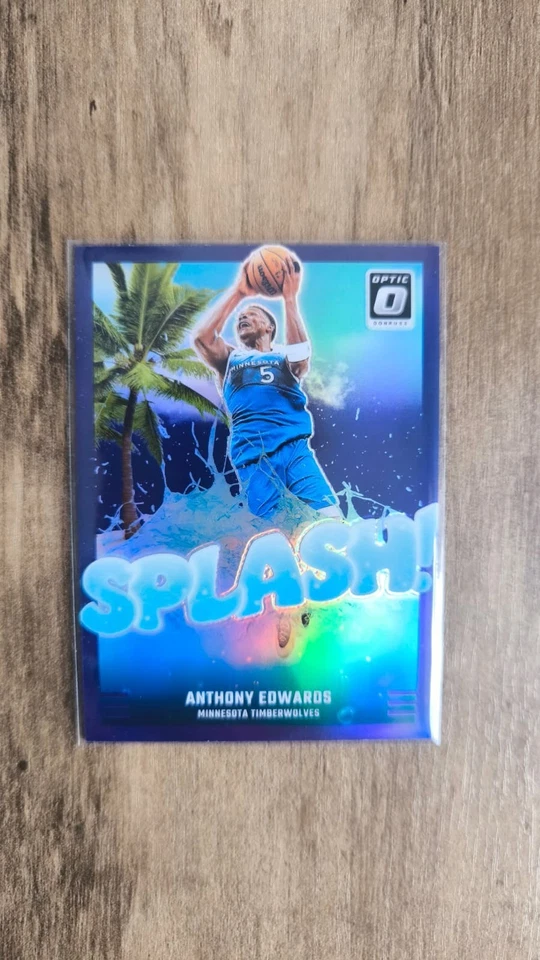 2024-25 Panini Donruss Optic Anthony Edwards SPLASH Purple Prizm #7 - Bild 1 von 1