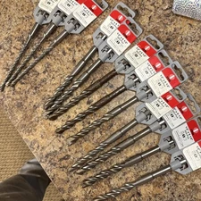 12 SDS Plus drill bits 1/2” and 1/4”  NEW for hammer drill