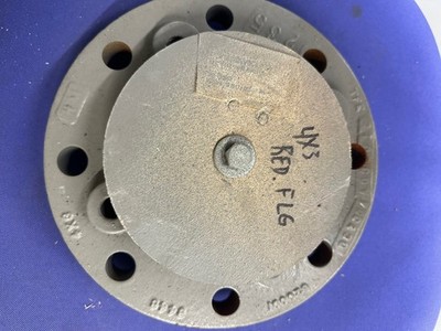 NEW-Crane Resistoflex PTFE Lined Reducing Flange 4'' x 3'' 150# Ductile Iron New