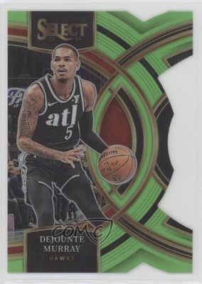 2023 Select Premier Level Neon Green Prizm Die-Cut 7/75 Dejounte Murray #174 5b1