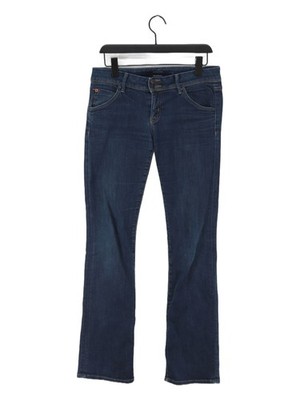 Hudson Damen Jeans W 28 in blau Baumwolle mit Elasthan Straight