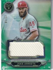 2019 Topps Triple Threads Jake Arrieta Single Jumbo Relics /18