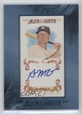 2015 Topps Allen & Ginter's Framed Mini Auto Brian McCann #AGA-BM Auto 0af