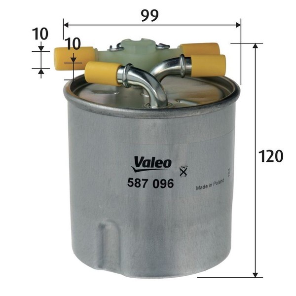 Valeo 587096 Kraftstofffilter Passend FüR Nissan Renault-image
