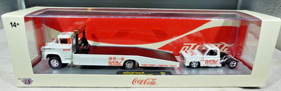 M2 Machines Coca Cola 1958 Chevrolet Spartan LCF & 1976 GMC Sierra Grande 1/64