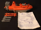 GI Joe 1986 Vintage Devil Fish Boat Toy w/ Blueprints Complete Without Box