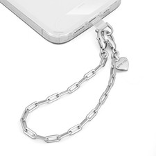 UKON Phone Chain Wrist Strap Metal Phone Lanyard Wristlet Strap with 2xTPU Te...