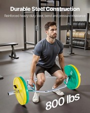 Trap Bar Hex Bar, 2-Inch Hex Barbell, 800 LBS Capacity Shrug Bars with Knurled G