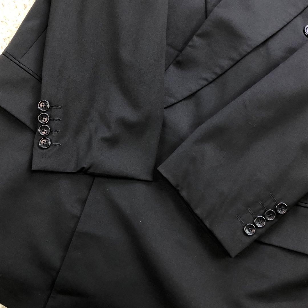 Hugo Boss Suit Mens 50 size Loro Piana Super 110's Wool Vintage Black thumbnail 6