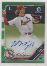 2019 Bowman Chrome Prospect Green Refractor 70/99 Mateo Gil #CPA-MG Auto 0r4