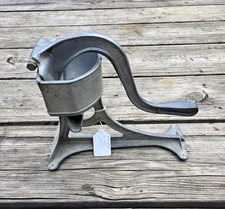 Vintage LF&C Universal Cast Aluminum Hand Press Juicer Commercial